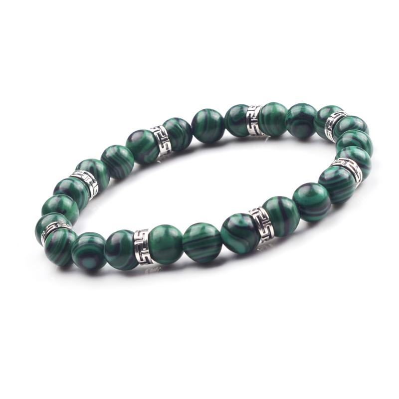 8mm Popular natural stone volcanic rock yoga bracelet, can promote the new generation to ensure the health of the human body