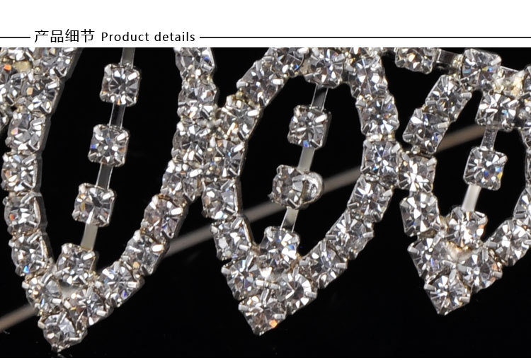 Fashionable Clear Crystal Bridal Crown Tiara White Headband Wedding Party Hair Accessories For Bridal Cheap Hair Jewelry