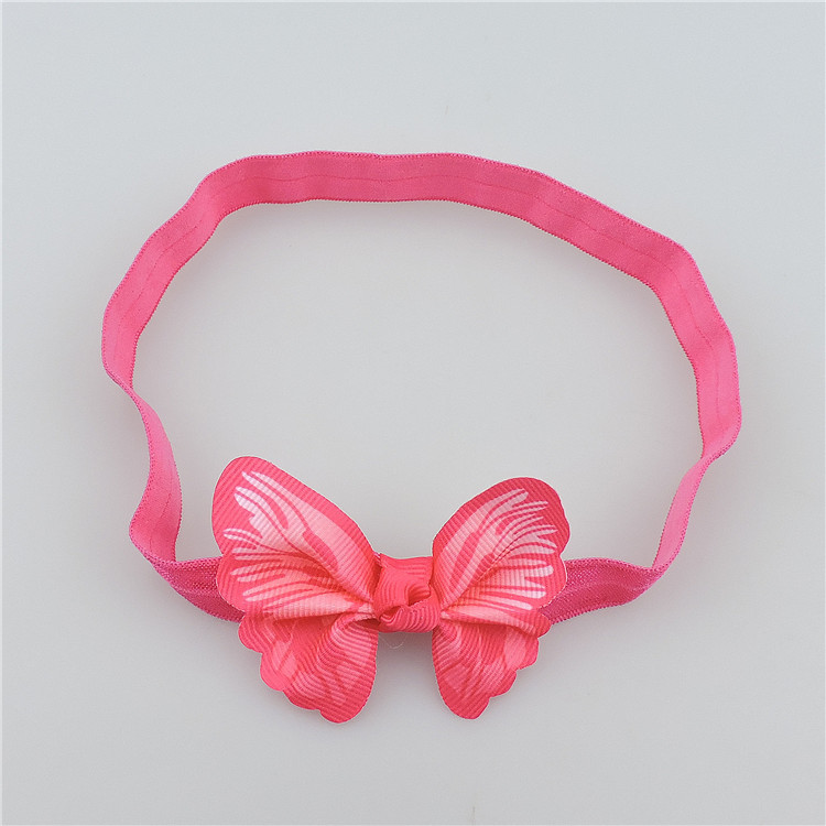 20pcs newest stretchy Hairbands hair Accessories with 3D simulation butterfly hair bows flowers headbands hair band SG8649