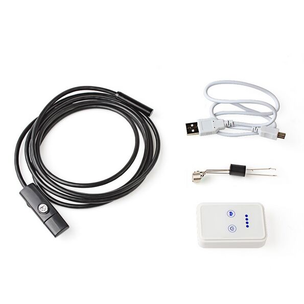 USB Endoscope With WIFI Box HD 720P Inspection Snake Camera 6 LED 9MM Lens 2.0MP 2M For Android IOS USB Wifi Endoscope