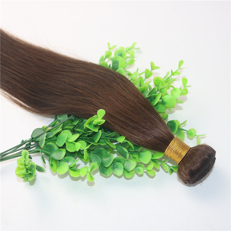 8A Dark Brown #4 Brazilian Hair Bundles 10-30 Double Drown Human Hair Wefts Straight Hair Weaves Free Fast Shipping