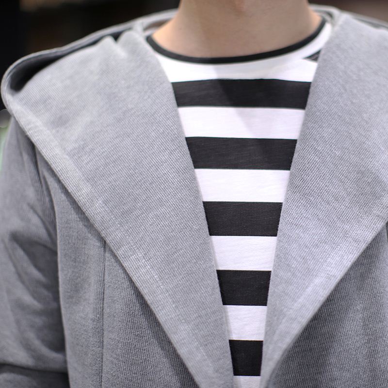 Mens Sweater 2016 New Plus Size Autumn Slim Fit Cardigan Men Simple Hooded Casual Sweater Men Long Mens Cardigans 4Colors 5XL-M