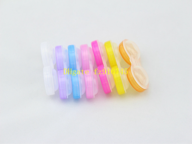 50psets/lot freeshipping 4 in 1 kit Companion box, contact lens box Eyeglasses Case Mini Contact Lens Easy Carry Case with tweezers & stick