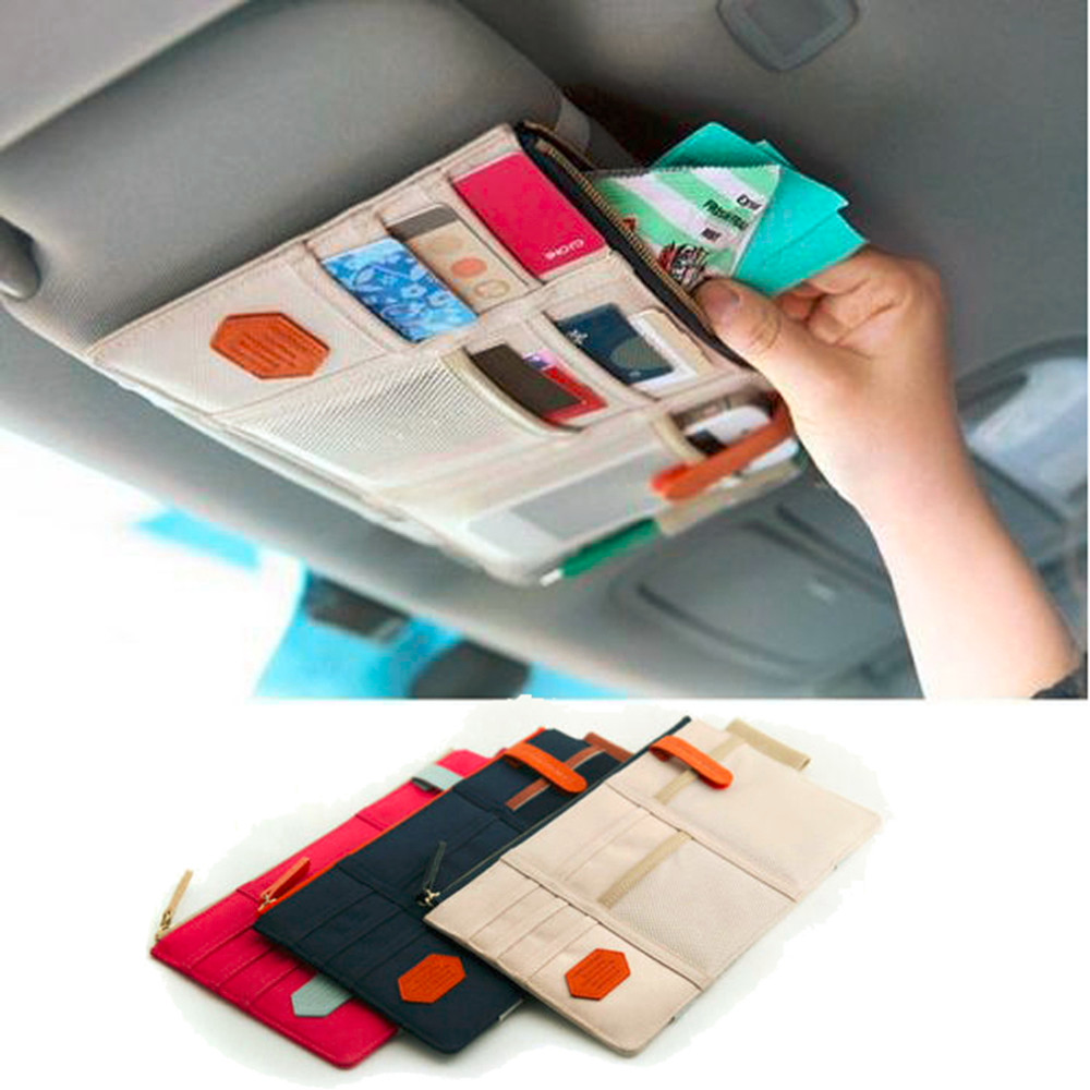 Car Sun Visor Storage Point Pocket Documents Organizer Bag Pouch Card Holder Credit Card Namecard pen beige
Car Sun Visor Storage Point Pocket Documents Organizer Bag Pouch Card Holder Credit Card Namecard pen beige