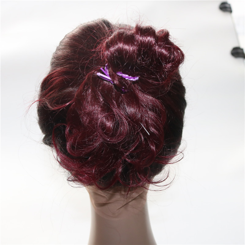 360 Lace Frontal With Bundles Two Tone Dip Dye Burgundy 99J Body Wave Ombre Human Hair Weaves Closure