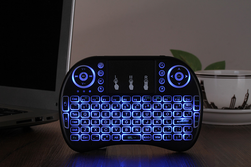 Rii I8 2.4GHz Wireless Mouse Gaming Keyboards White Backlight Multi-color Backlit Mouse Remote Control for TV Android Boxes MXQ PRO X96