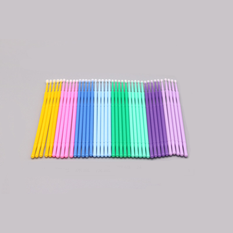 500PCS Disposable MicroBrush Eyelash Extension Tools 3 Size S M L Individual Lash Removing Tools And Dental coated sticks