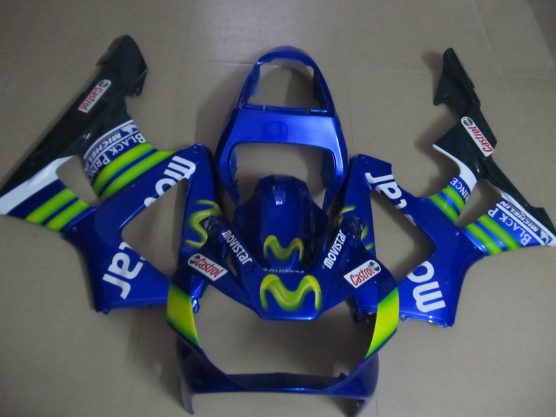 Injection mold hot sale fairing kit for Honda CBR900RR 00 01 blue green fairings set CBR929RR 2000 2001 OT12, Same as picture
Injection mold hot sale fairing kit for Honda CBR900RR 00 01 blue green fairings set CBR929RR 2000 2001 OT12, Same as picture