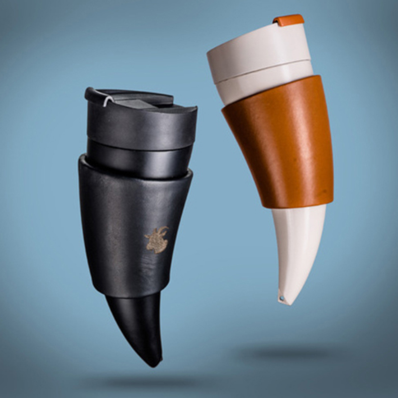 Wholesale- Free shipping Goat Horns Stainless Steel Mug Coffee Cup Insulation Vacuum Flask Couple Traveling Cup 2017
Wholesale- Free shipping Goat Horns Stainless Steel Mug Coffee Cup Insulation Vacuum Flask Couple Traveling Cup 2017