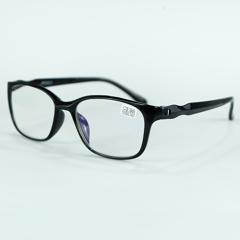 Classical Big Eyes Reading Glasses Full Plastic Frame Simple And Comfortable Eyewear For Elders Mixed Power Lenses Wholesale
