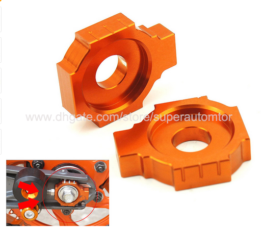 1 Pair Orange Motorcycle CNC Rear Axle Spindle Chain Adjuster Blocks for KTM DUKE 125 200 390 13-15
1 Pair Orange Motorcycle CNC Rear Axle Spindle Chain Adjuster Blocks for KTM DUKE 125 200 390 13-15