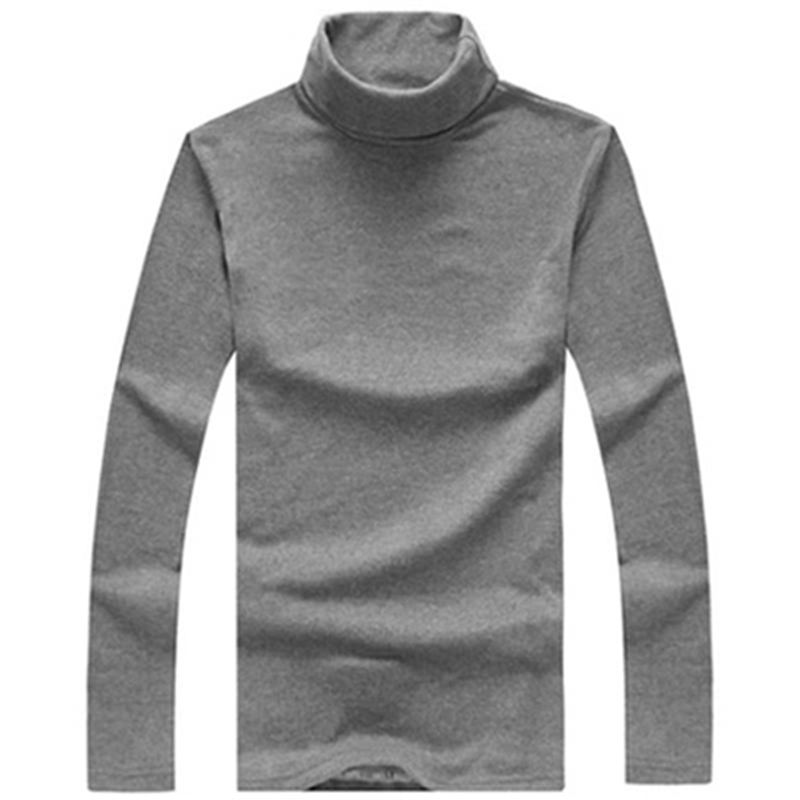 Winter Thick Warm 100% Cashmere Sweater Men Turtleneck Men Mens Sweaters Slim Fit Pullover Men Knitwear Double collar