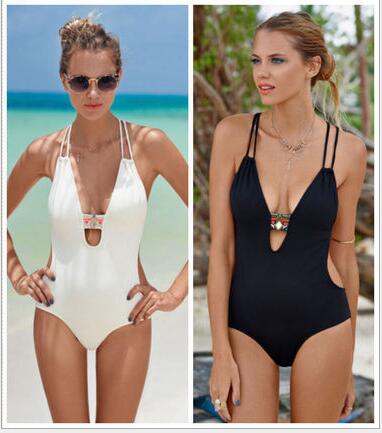 Women Sexy Strappy Swimsuit Swimwear Bathing Monokini Push Up Padded Bikini Women's Swimming Suit Monokini Bikinis, White
Women Sexy Strappy Swimsuit Swimwear Bathing Monokini Push Up Padded Bikini Women's Swimming Suit Monokini Bikinis, White