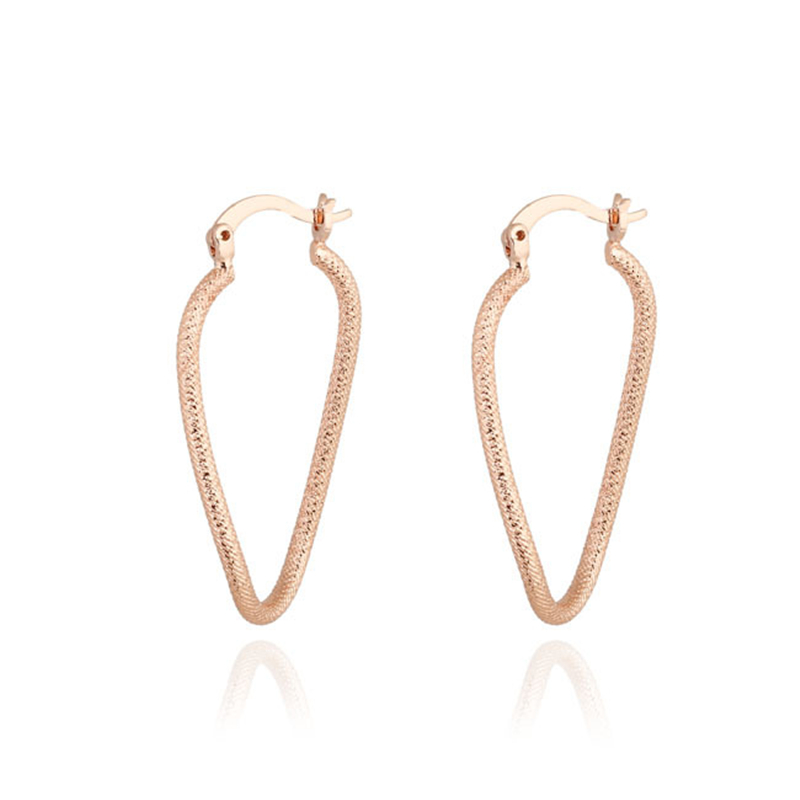 New Comings Simple Fashion 18K Yellow/White/Rose Gold Plated Hoop Huggie Earrings for Girls Women Drop Shipping