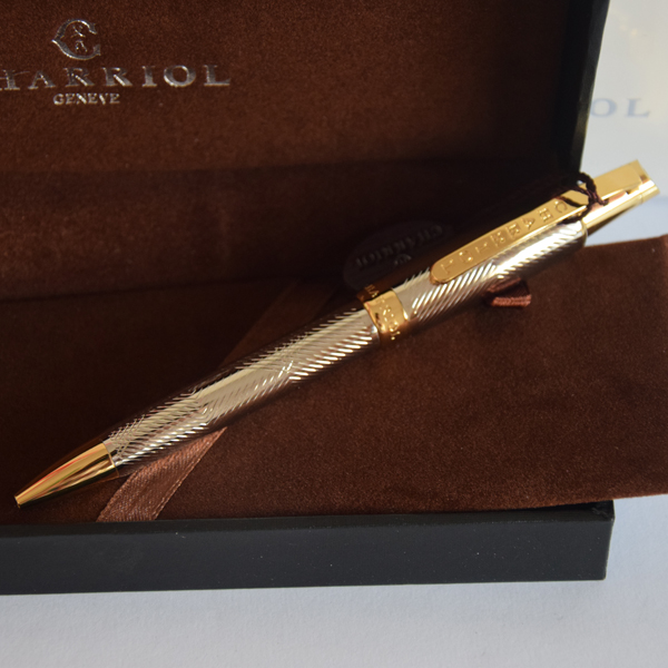 Top quality metal charriol pens silver golden rosegolden luxury ballpoint pen with box and tag от DHgate WW