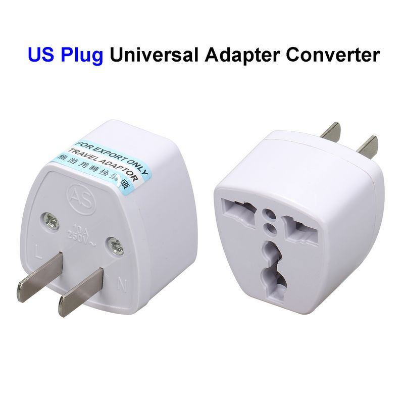 Universal Power Adapter Travel Adaptor AU US EU UK Plug Charger Converter 3 Pin AC For Australia New Zealand