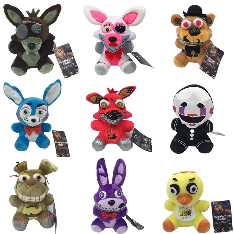 Five Nights At Freddy's Toy FNAF Nightmare Fredbear Golden Freddy Fazbear Bear Foxy Bonnie Chica Plush Toys Soft Stuffed Doll
Five Nights At Freddy's Toy FNAF Nightmare Fredbear Golden Freddy Fazbear Bear Foxy Bonnie Chica Plush Toys Soft Stuffed Doll