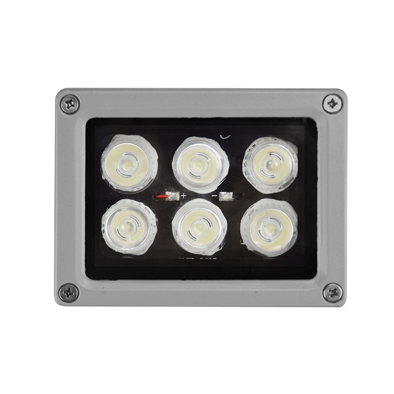 1pcs 12V outdoor Array White-Light Lamp 6 High Power LED Array illuminator night vision for CCTV Camera