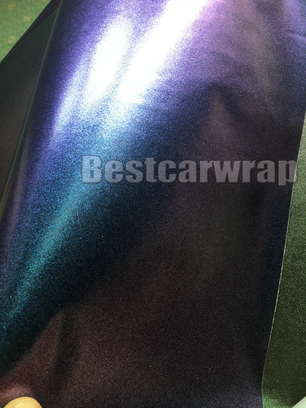 BLUE TO PURPLE SATIN SHIFT Chameleon Vinyl Wrap Film With Air Bubble Free Shiny Flip Flop FOR WHOLE Car wrap covering 1.52*20M/Roll 5x67ft
