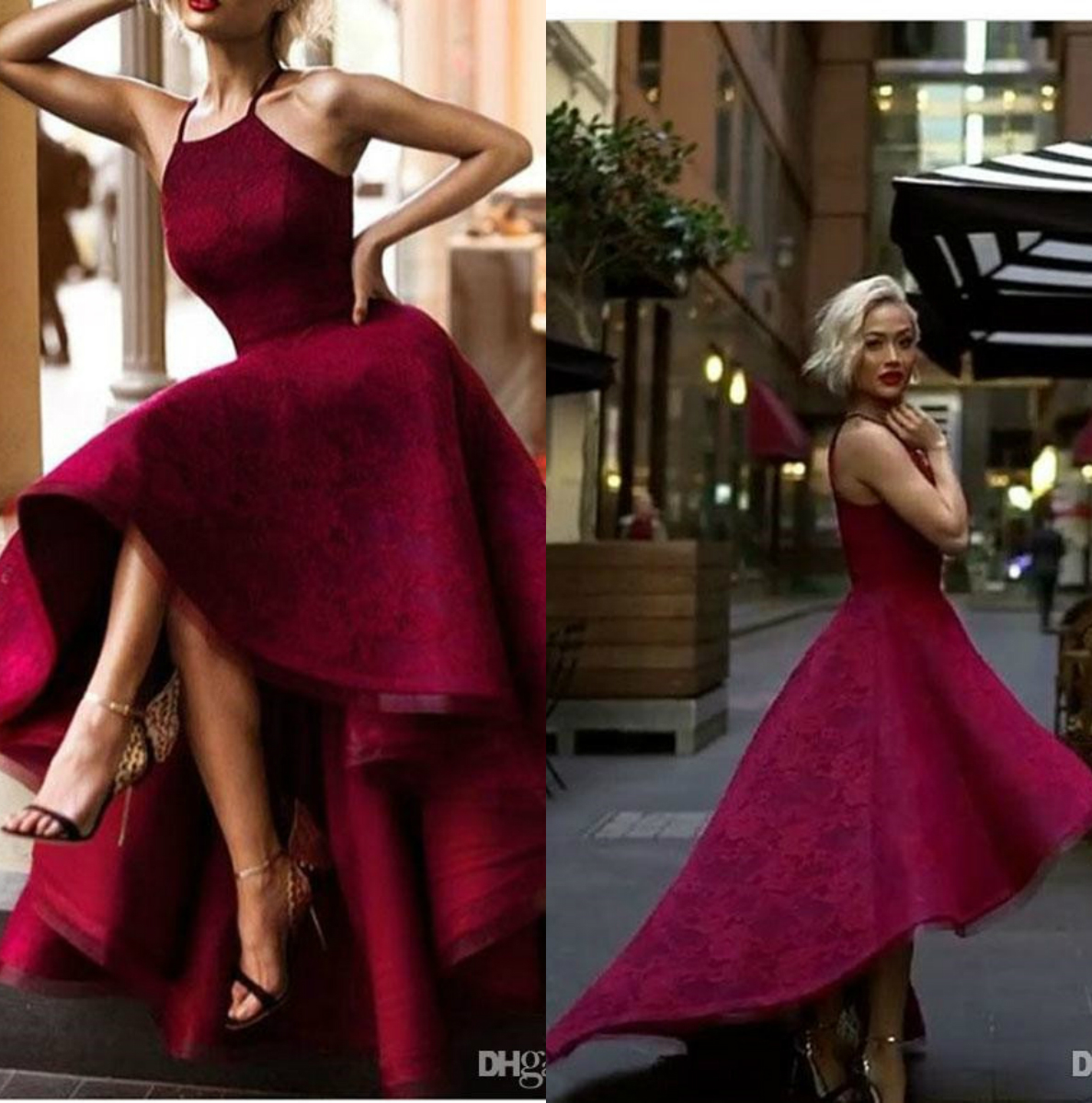 2019 Burgundy Cocktail Dresses Halter Sleeveless Lace Back Sexy Short Evening Gowns Custom Made Party Dress Free Shipping, Brown
2019 Burgundy Cocktail Dresses Halter Sleeveless Lace Back Sexy Short Evening Gowns Custom Made Party Dress Free Shipping, Brown