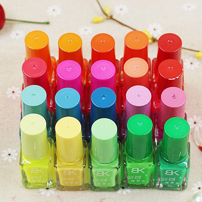 Hot Sell 20 Candy Color Fluorescent Neon Luminous Gel Nail Polish for Glow in Dark Nail Varnish Manicure Enamel For Bar Party ZA1668