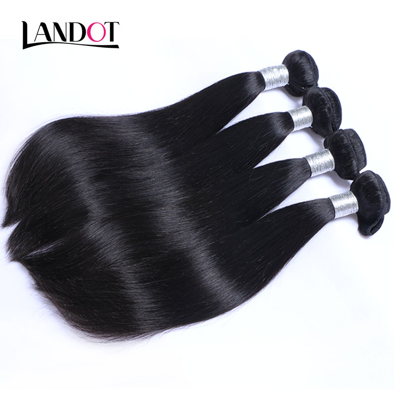 Peruvian Virgin Hair Straight Grade 8A Malaysian Indian Mongolian Brazilian Virgin Remy Human Hair Weave 3/4/5 Bundles Lot Natural Soft Full