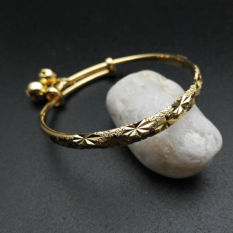 Allergic Free Fashion Baby Kids Lucky Full Stars Bracelet Charm Jewelry Little baby Girl Gold Color Bracelets Bangles for Children Boys