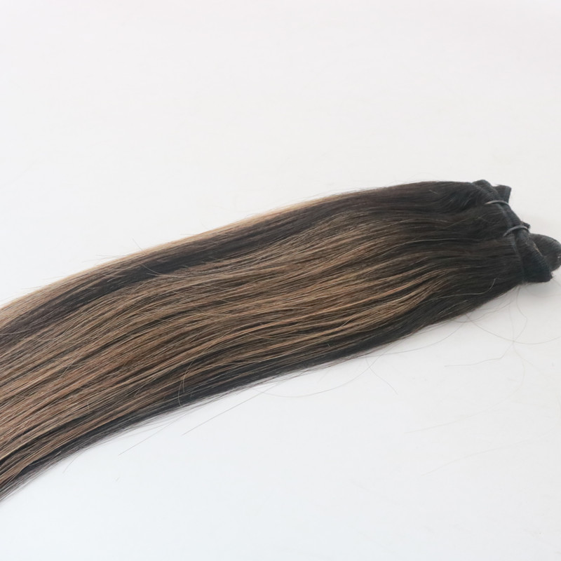 Balayage Color T1B/6 Best Selling Virgin Hair Straight Human Hair Weaving Hair Weft 100G Per Bundle