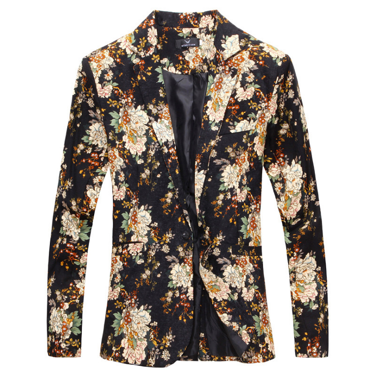 Wholesale- 2017 Spring floral blazer men suit korean slim big size new casual jacket suit euro Popular style, fashion men's blazer, White
Wholesale- 2017 Spring floral blazer men suit korean slim big size new casual jacket suit euro Popular style, fashion men's blazer, White