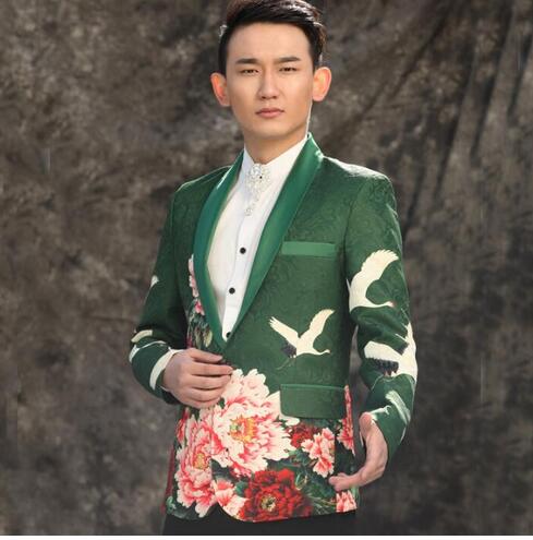 men suits designs peony flowers homme terno stage costumes for singers men blazer dance clothes jacket formal dress punk green
men suits designs peony flowers homme terno stage costumes for singers men blazer dance clothes jacket formal dress punk green