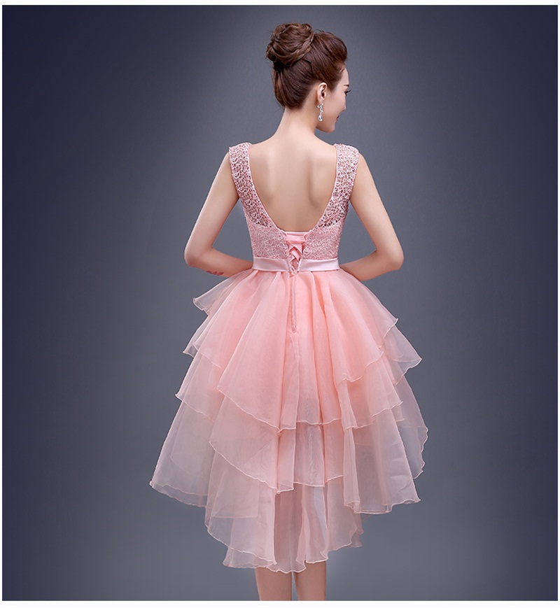 Hot Sale Short Evening Dresses with Sashes 2017 Elegant Gray Red High Low Ball Prom Party Homecoming Pageant Graduation Formal Dress