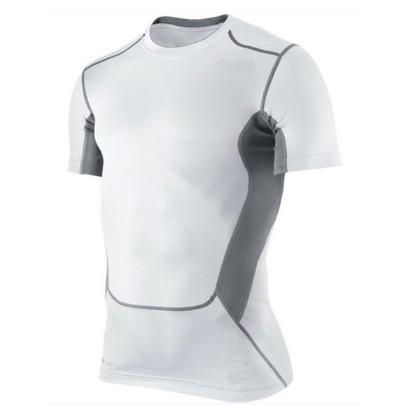Wholesale- Men's Compression Tight Shirts Base Layer Fitness Workout Tops S-XXL