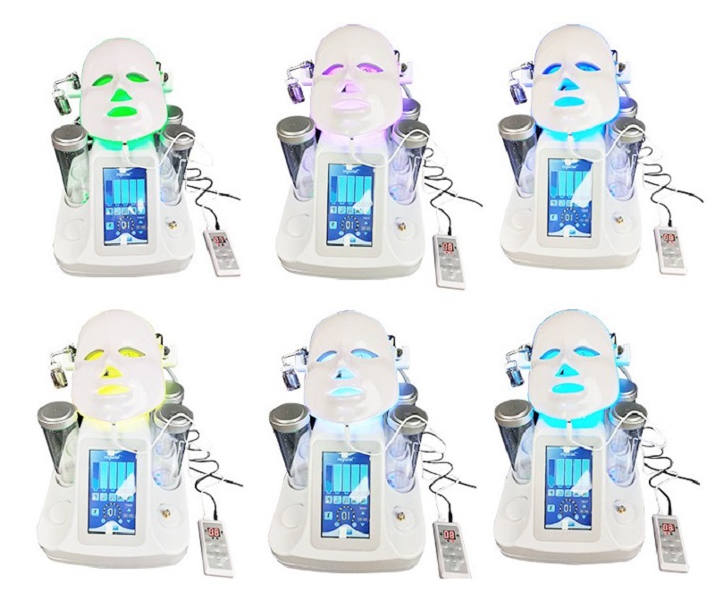 New 7in1 Water Dermabrasion Skin Oxygen Therapy Equipment Facial Spas Hydro Dermabrasion Salon Face Deep Clean Water Peel Machine