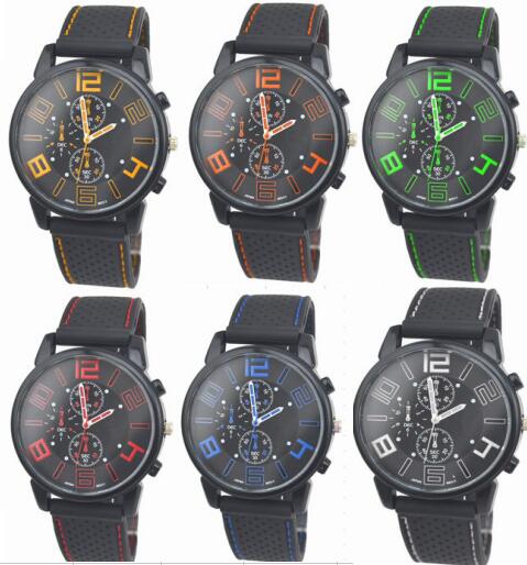 Wholesale 50pcs/lot Mix 6Colors Men Causal SPORT Military Pilot Aviator Army Silicone GT Watch RW017
Wholesale 50pcs/lot Mix 6Colors Men Causal SPORT Military Pilot Aviator Army Silicone GT Watch RW017
