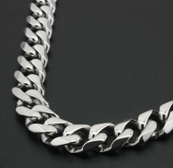 15mm huge heavy 1840 inch Pure stainless steel silver cuban curb chain necklace solid link chain jewelry for mens gifts high qual