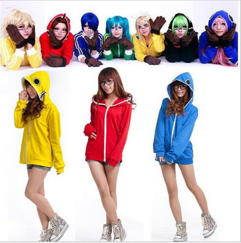 Vocaloid Hoodies Cosplay Costume Russe Matriochka Megurine Kagamin Hatsune Miku Gumi À Capuche De Couleur de Sucrerie Veste de Sport Jacket
Vocaloid Hoodies Cosplay Costume Russe Matriochka Megurine Kagamin Hatsune Miku Gumi À Capuche De Couleur de Sucrerie Veste de Sport Jacket