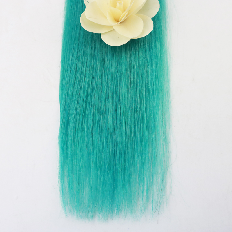 Full Hair 50Gram 20 Pcs Per Package Colorful oF Teal Remy Tape in Extensions Human Hair