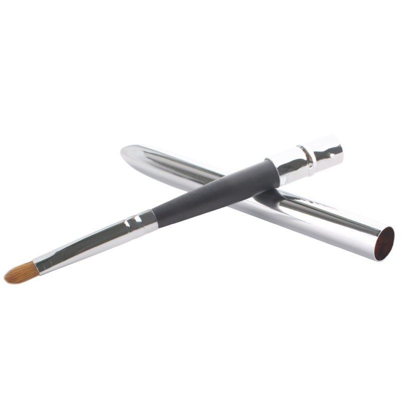 Professional Make Up Tool Portable Retractable Cosmetic Lipstick Gloss Lip Brush With Cap Makeup Cosmetic Tool Free Shipping ZA2037