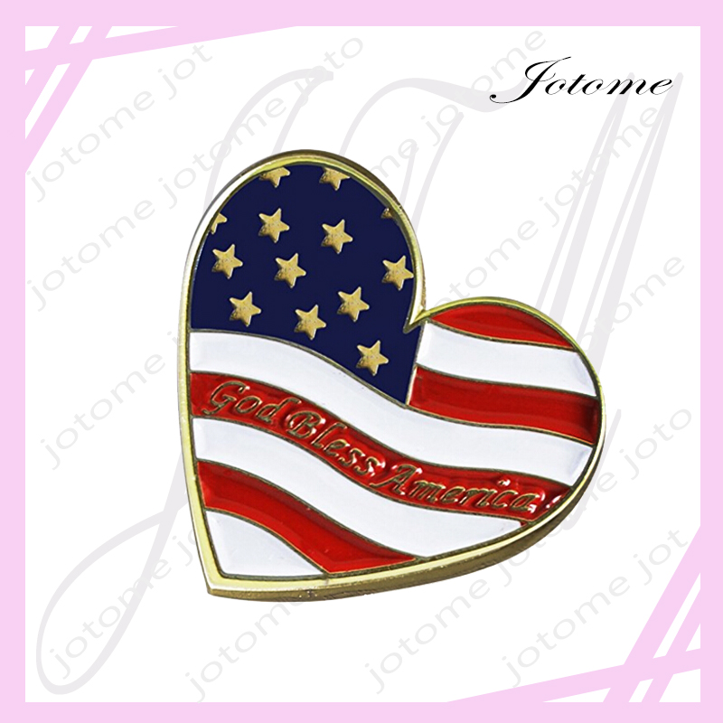 100PCS/Lot Patriotic Heart Shaped American Flag Brooches Enamel US Flag Brooch Pin God Bless America
100PCS/Lot Patriotic Heart Shaped American Flag Brooches Enamel US Flag Brooch Pin God Bless America