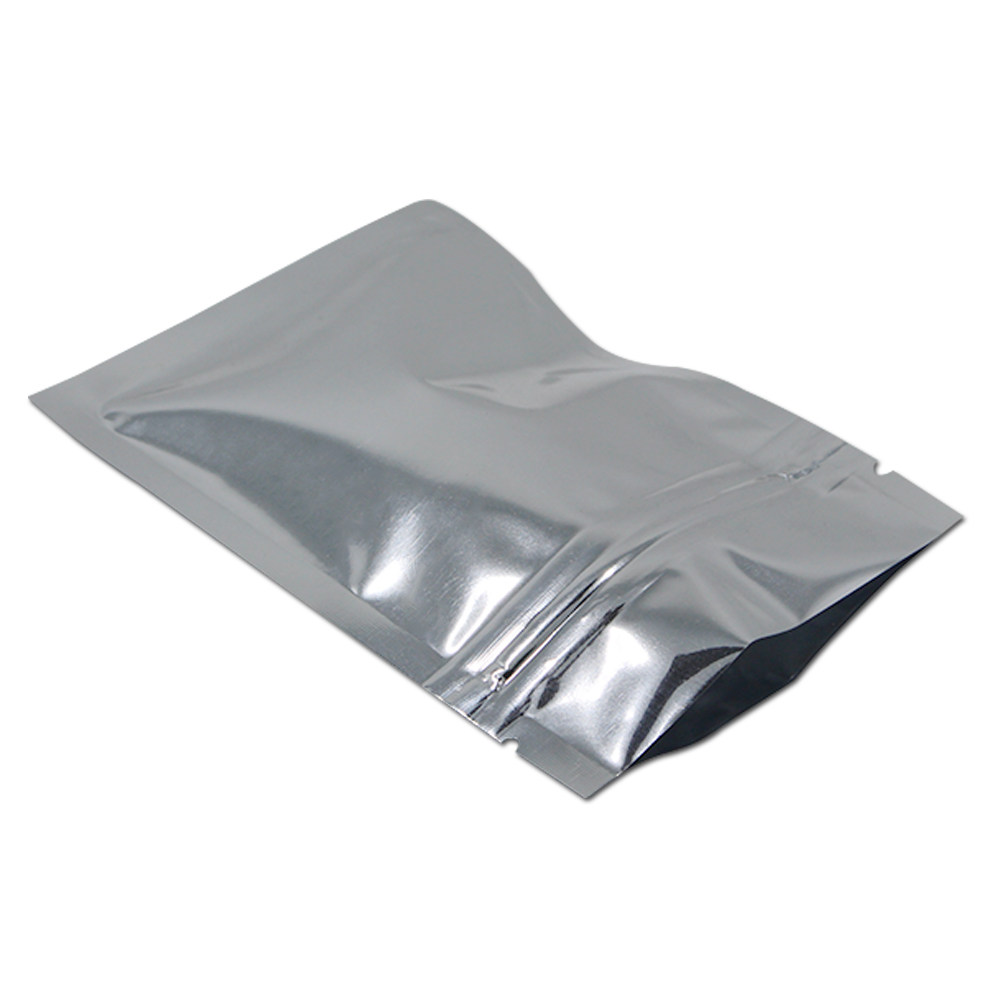 200Pcs/Lot 7.5*10cm Colorful Zipper Lock Aluminum Foil Packaging Bag Resealable for Zip Food Grocery Storage Lock Mylar Packing Retail Pouch