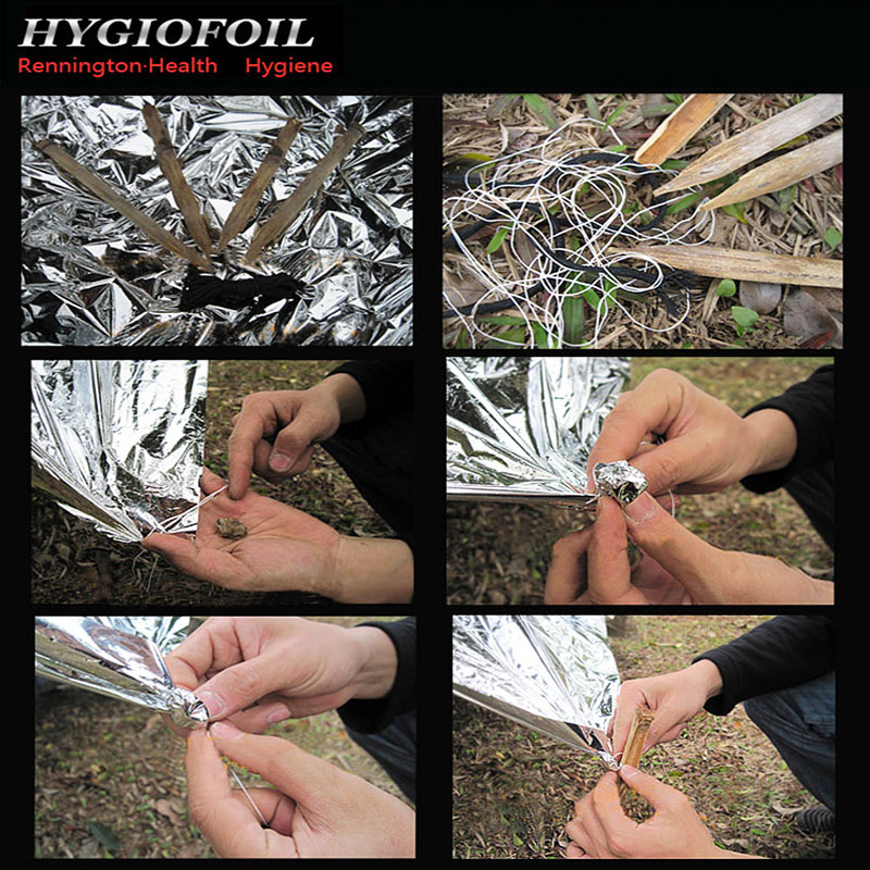 20pcslot 240160cm Waterproof Sliver Mylar Thermal Survival Shelter Emergency shelter for Camping tent Sporting Outdoor DHL