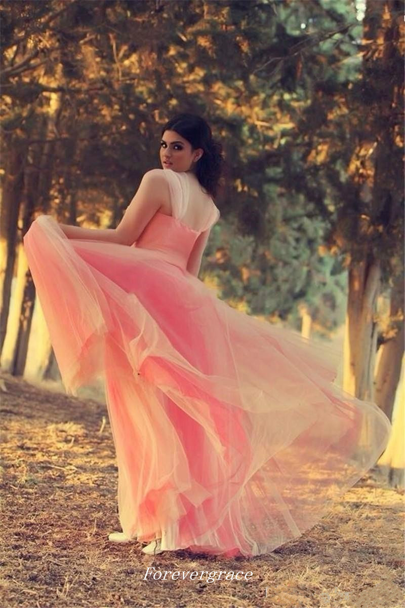 New Arrival Turkey Coral Colour Sweetheart Neckline Prom Dress Sexy Crystals Tulle Women Wear Party Gown Custom Made Plus Size