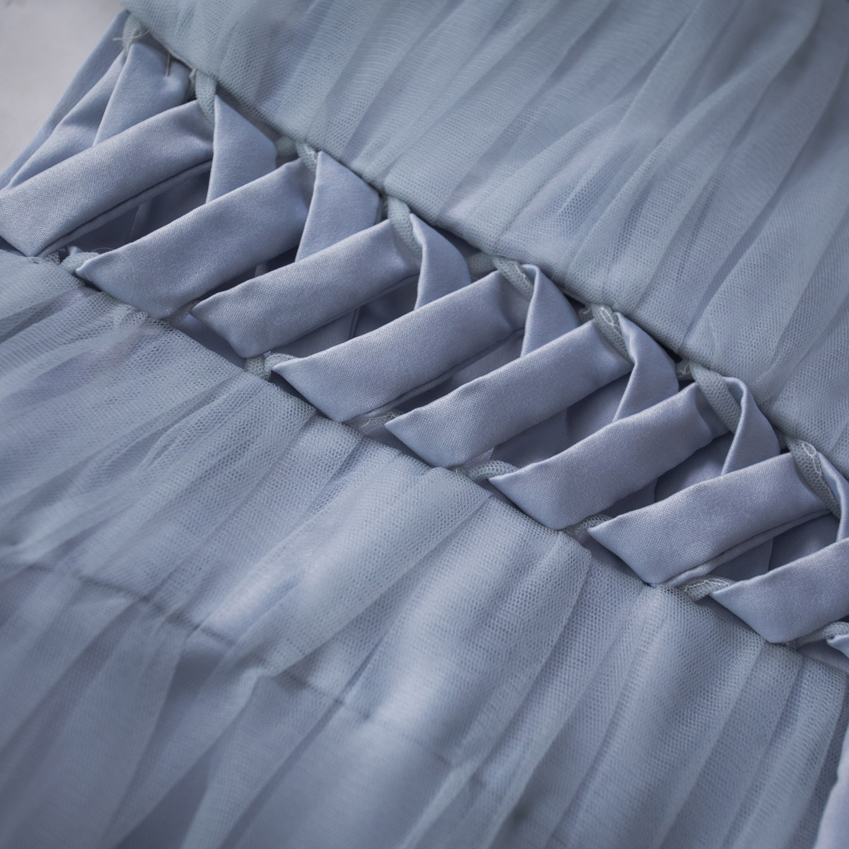 Smoky Gray Bridesmaid Dresses Off Shoulder Lace-up Back Pleats Tulle Wedding Party Dresses Burgundy,Royal Blue,Lavender evening gowns Cheap