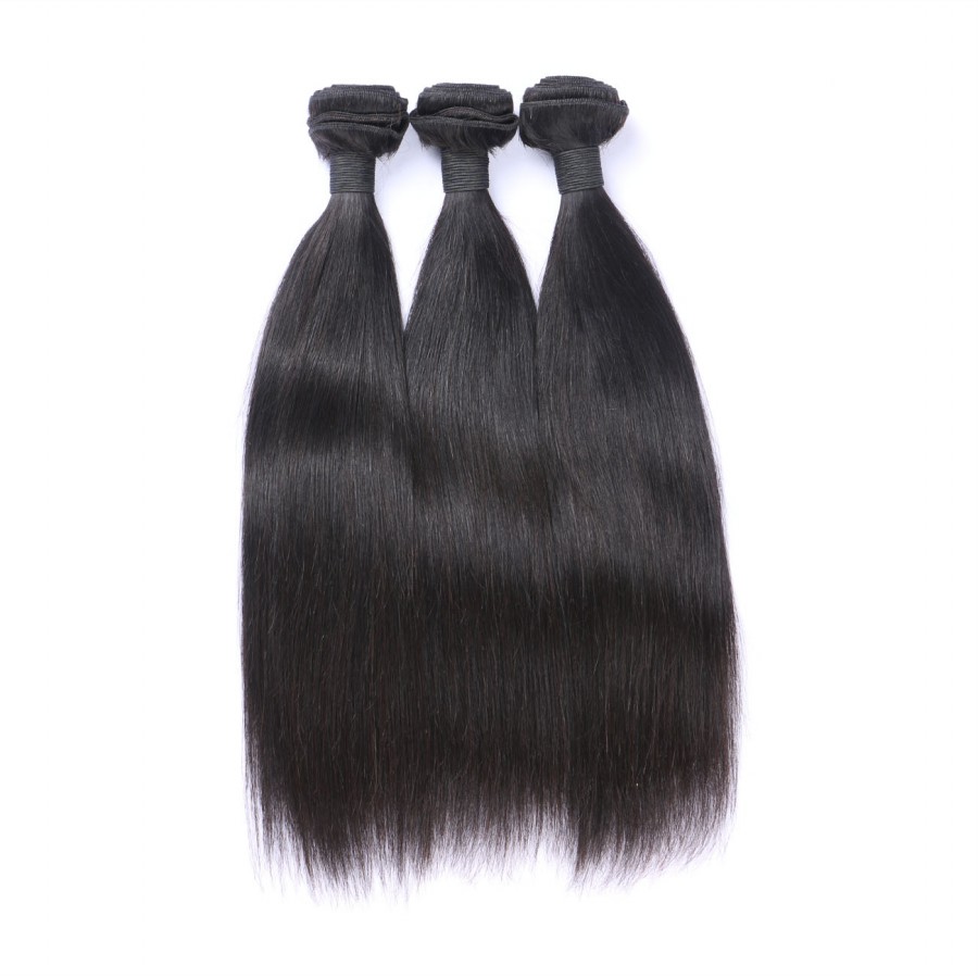 Cheap! 8A Brazilian Straight Human hair weaves Natural Color Hair Extensions 8-40inch 50g/piece 100% Human hair