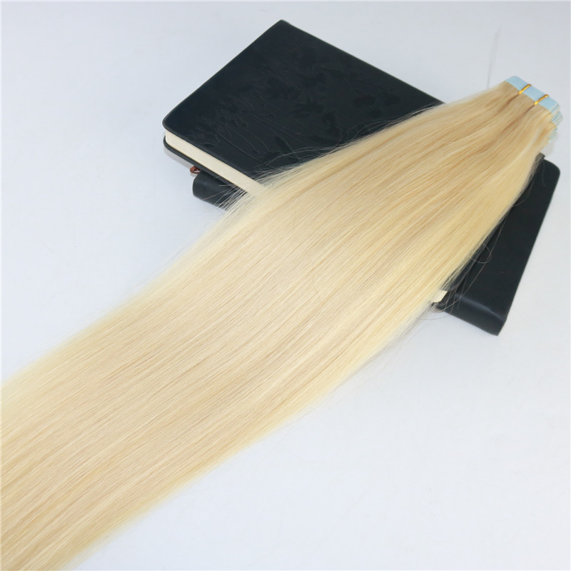 Tape in Hair Extensions Color 613 Bleach Blonde s Invisiable Real Human Hair Skin Weft Tape on Hair Extensions 100g/40pcs