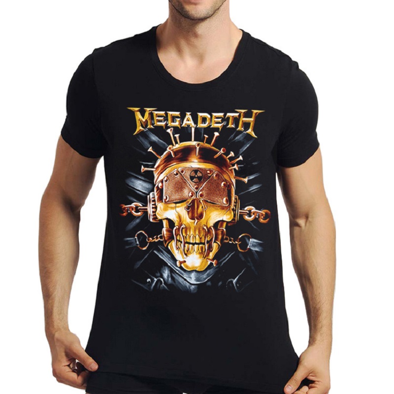 2017 Fashion streetwear men's 3D Metal Rock MEGADETH Bells Skulls t-shirt black short sleeve clothes t shirt loose fit Tops BMTX33 F
2017 Fashion streetwear men's 3D Metal Rock MEGADETH Bells Skulls t-shirt black short sleeve clothes t shirt loose fit Tops BMTX33 F