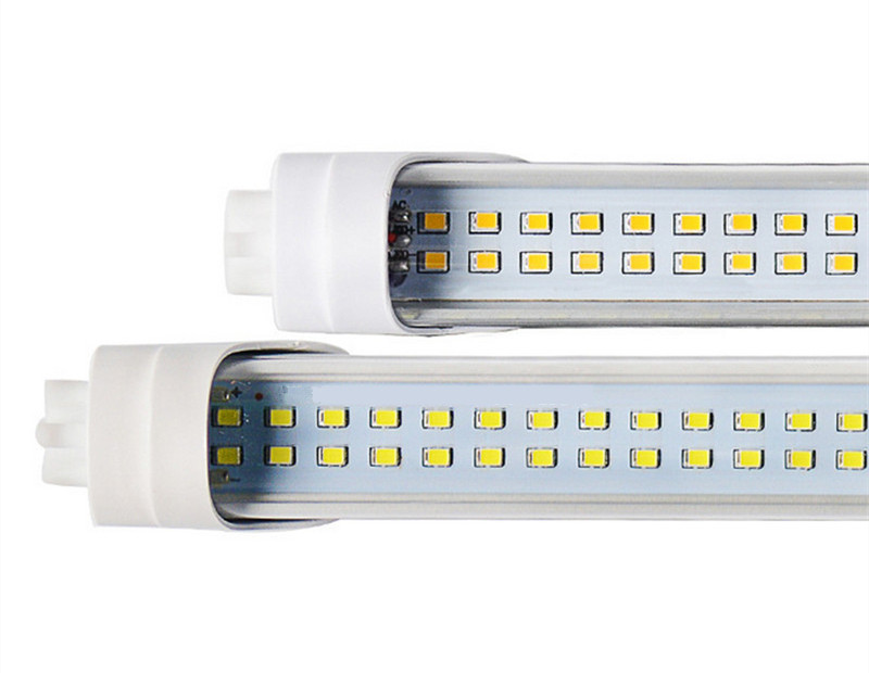 Stock In US + bi pin 4ft led t8 tubes Light 18W 22W 28W 60W 80W Double Rows T8 Replace regular Tube AC 85-265V