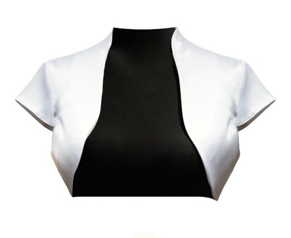 2017 New Short Sleeves Satin Wedding Bridal Bolero Shrug Wrap Jacket Satin fabric, Ivory
2017 New Short Sleeves Satin Wedding Bridal Bolero Shrug Wrap Jacket Satin fabric, Ivory