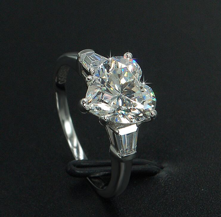 Victoria Wieck Classic Fashion Women Jewelry 925 Sterling Silver Stunning Cute Pear Cut White Topaz CZ Diamond Wedding Girl's Ring Gift box