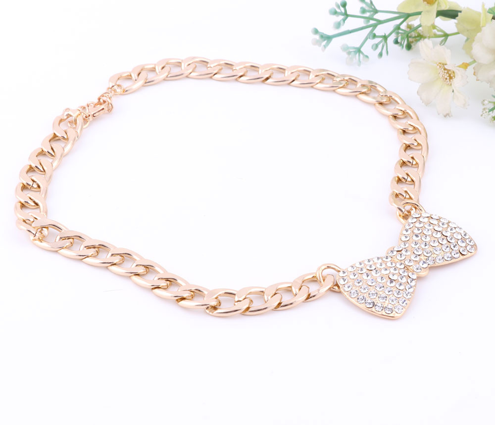 Women 3 Colors Jewelry Sets Gold Plated Statement Necklace With Earrings For Party Wedding Boho Crystal Necklace New Arrival